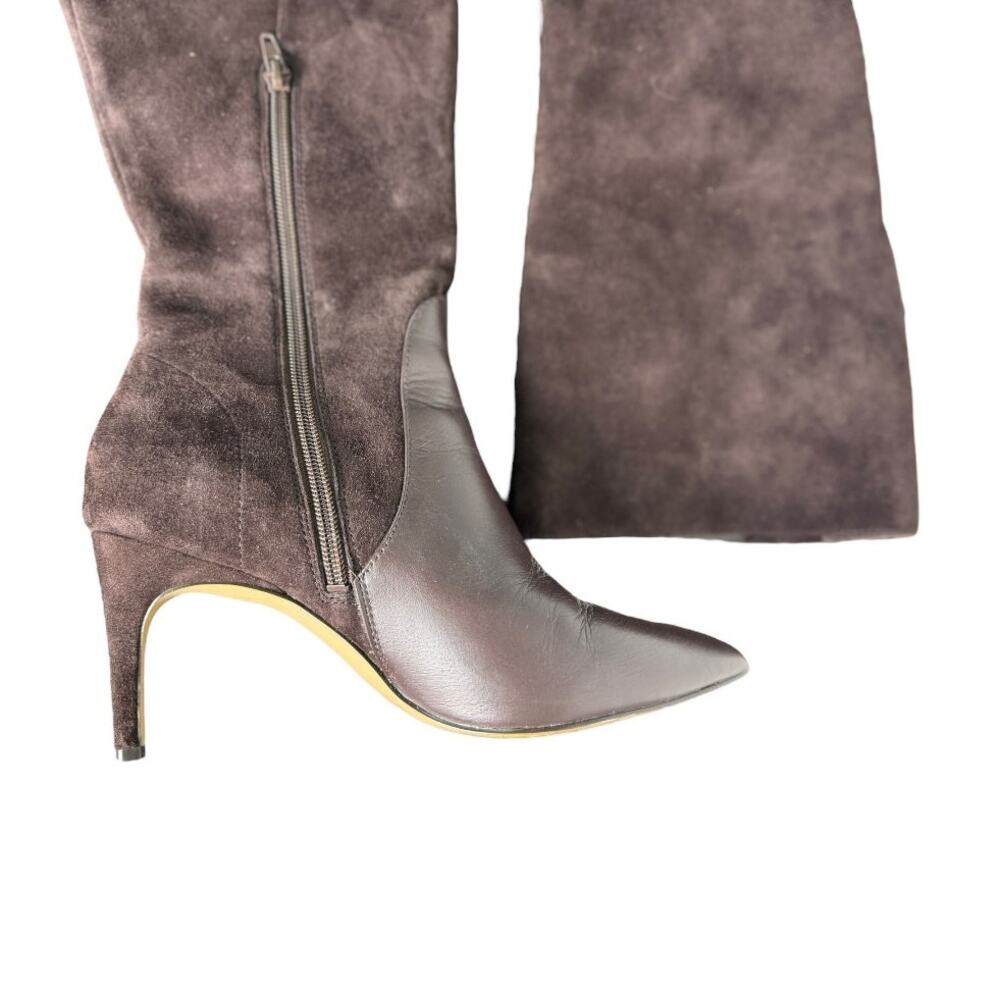Charles David Leather‎ & Suede Stiletto Tall Boot - Picture 4 of 10